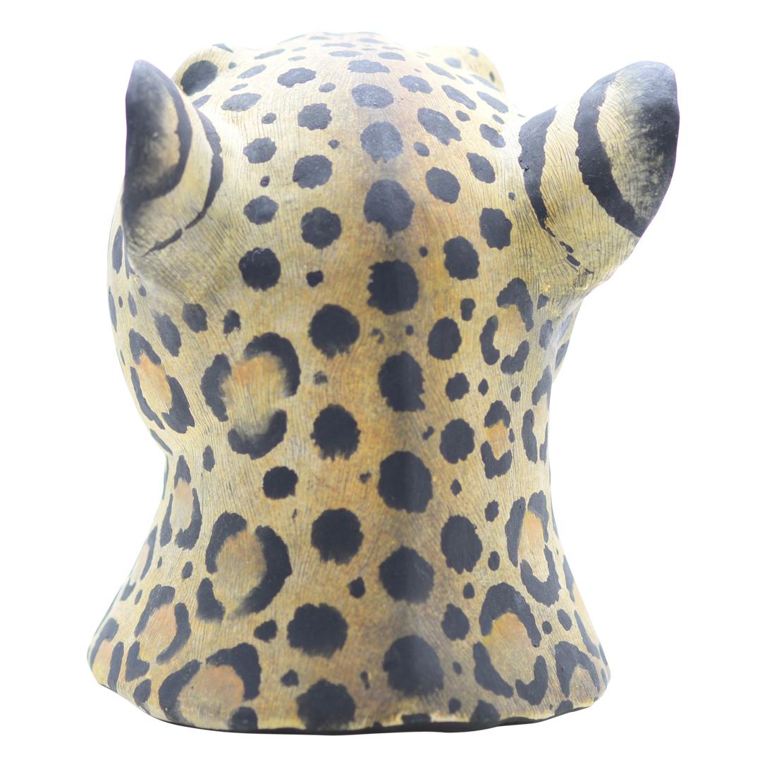 Hand-Painted Wiseman Ceramics, Leopard Big Five For Sale