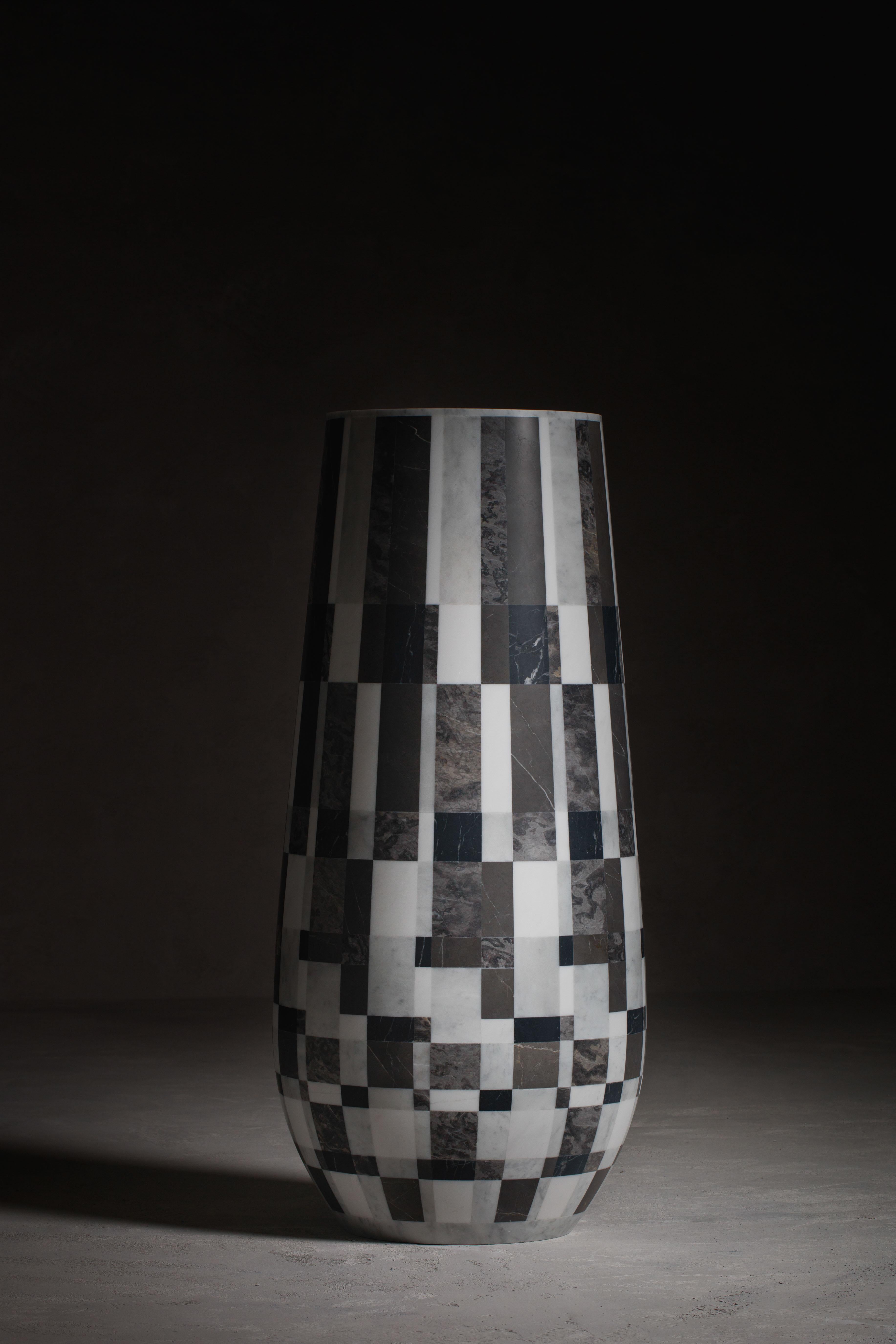 Post-Modern Wish Diagonal Vase by Kreoo For Sale