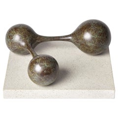 Wishbone, a patinated bronze sculpture by the British artist Vivienne Foley