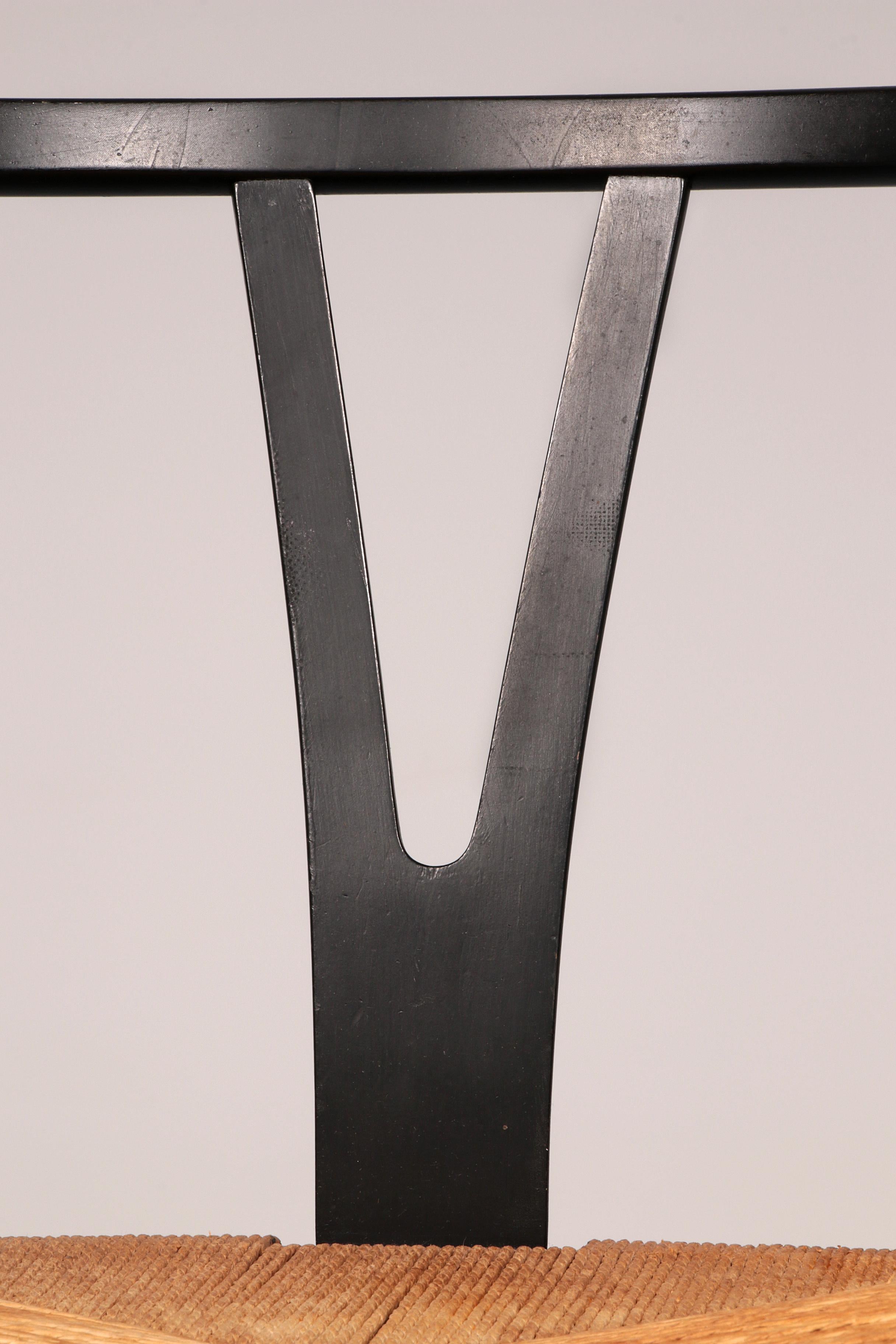 Sedia Wishbone di Hans J. Wegner Modello CH 24 di Carl Hansen, 1960 in vendita 6