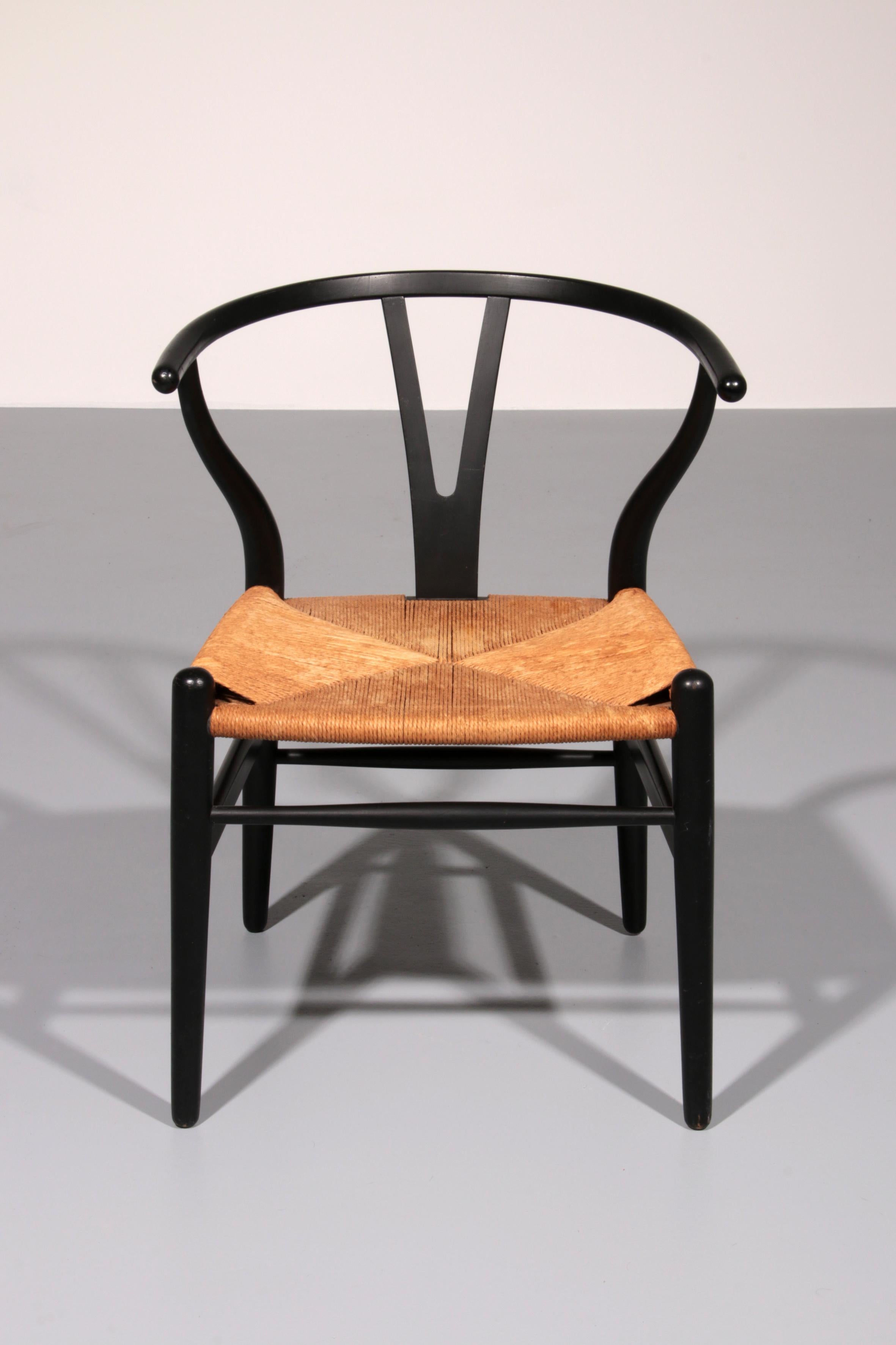 Scandinavo moderno Sedia Wishbone di Hans J. Wegner Modello CH 24 di Carl Hansen, 1960 in vendita