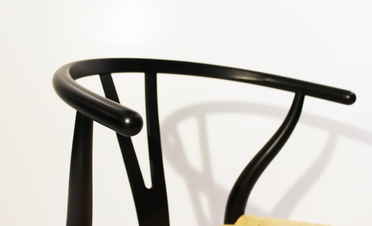Painted Wishbone Chair, Model CH24, by Hans J. Wegner For Sale