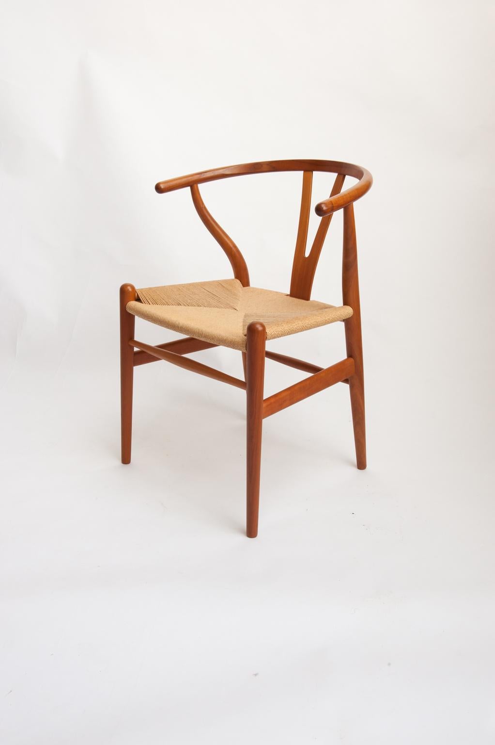Scandinavian Modern Wishbone Chairs by Hans J. Wegner