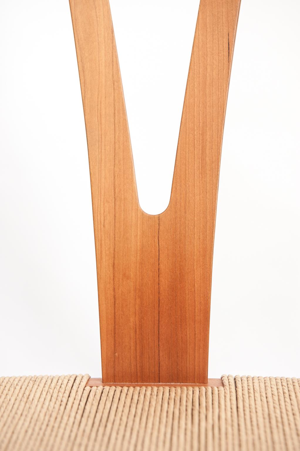 Papercord Wishbone Chairs by Hans J. Wegner