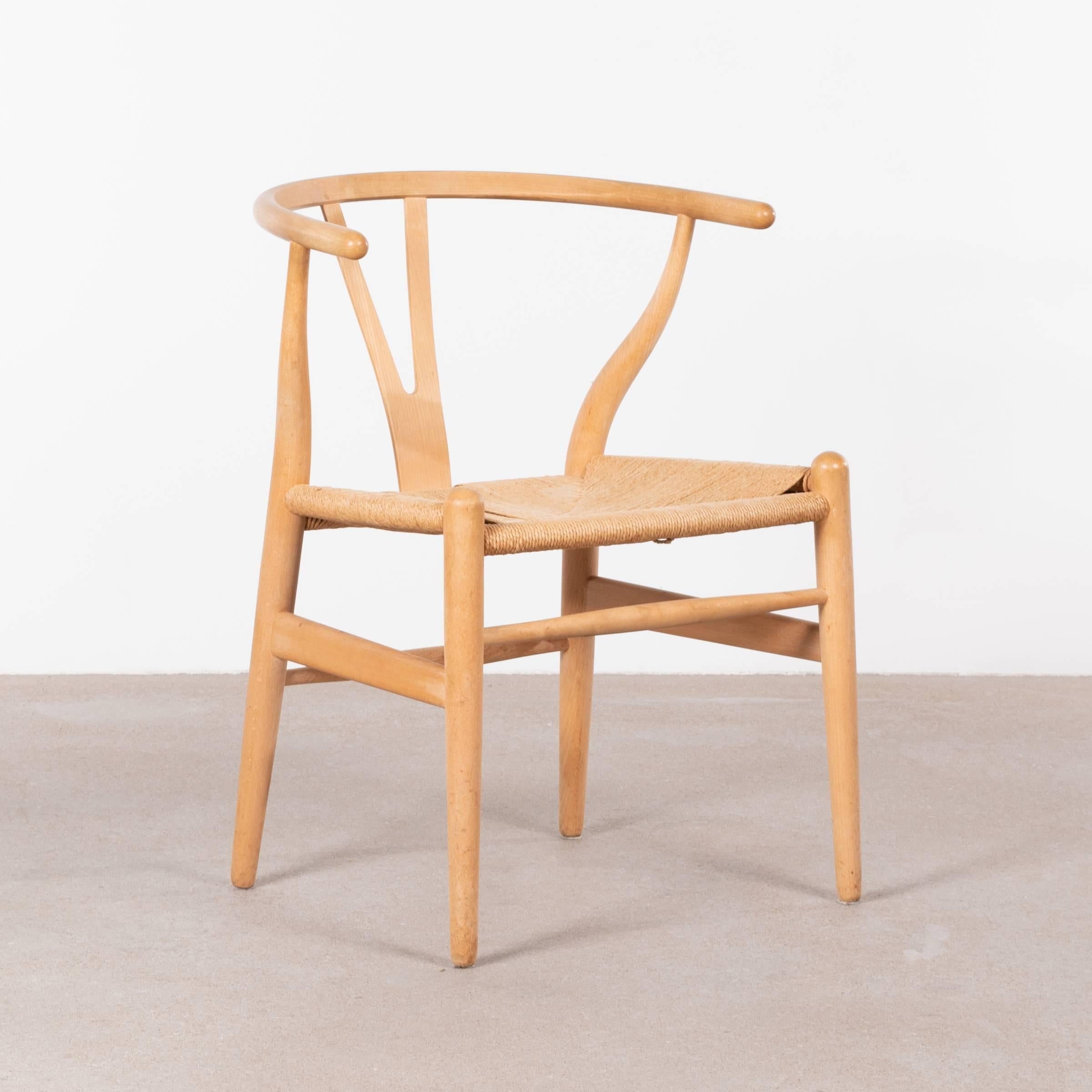 Scandinavian Modern Wishbone Dining Chairs Model CH24 by Hans Wagner for Carl Hansen & Søn, Denmark