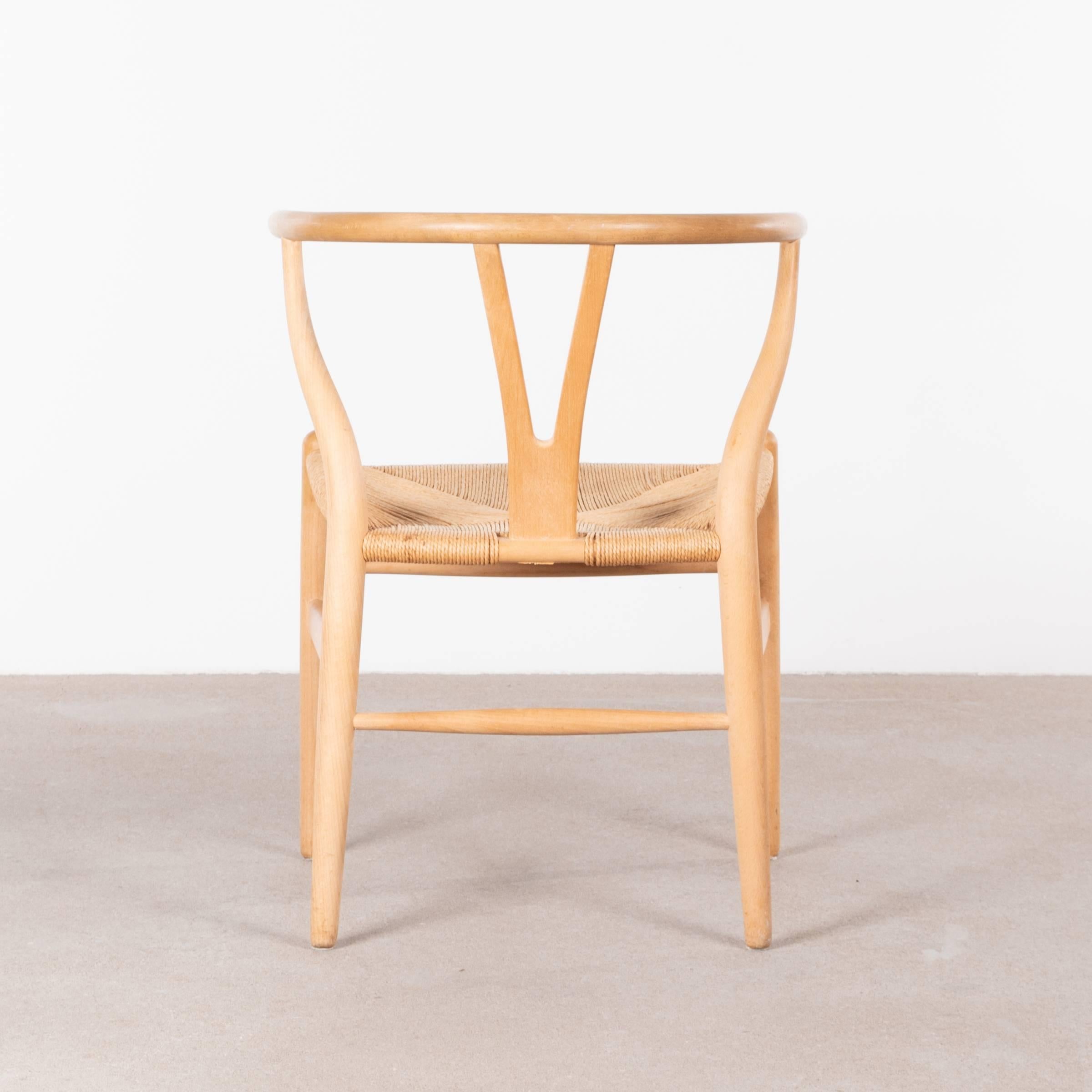 Mid-20th Century Wishbone Dining Chairs Model CH24 by Hans Wagner for Carl Hansen & Søn, Denmark