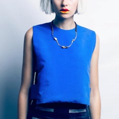 Wishbone Necklace in Silver