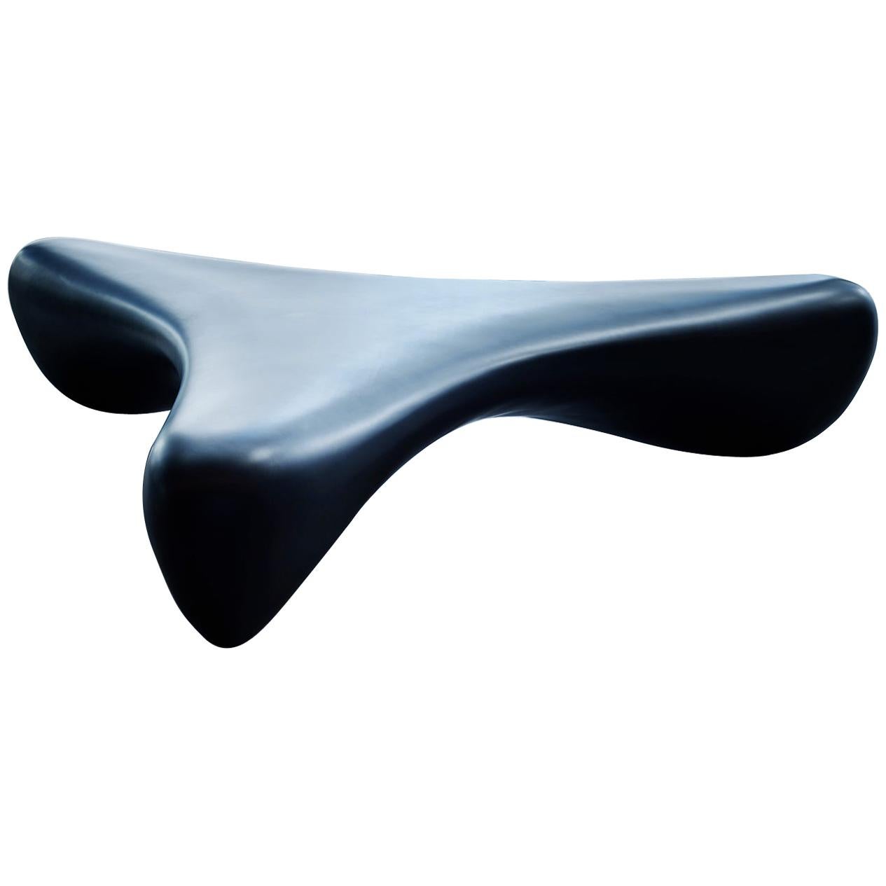 Wishbone, Outdoor and Indoor Black Sculptural Bench Seat by Brodie Neill For Sale