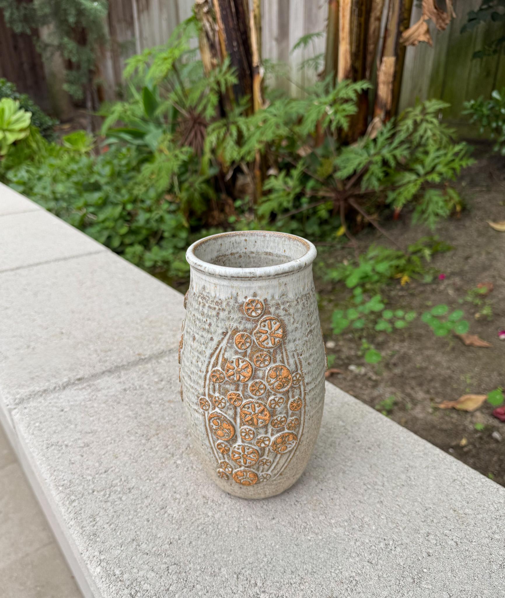 Vaso in ceramica Wishon-Harrell, California, anni '70 in vendita 2