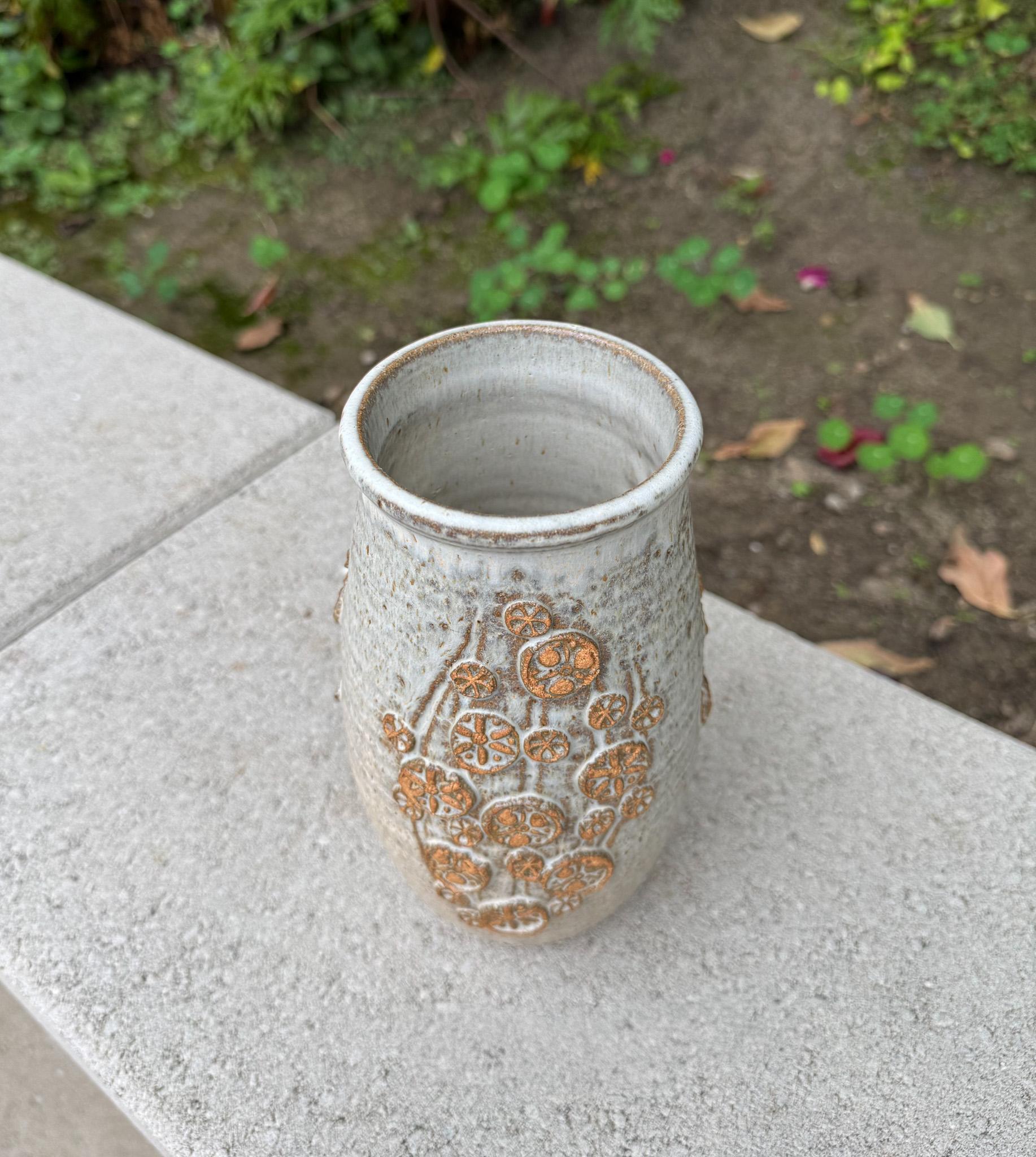 Mid-Century moderno Vaso in ceramica Wishon-Harrell, California, anni '70 in vendita