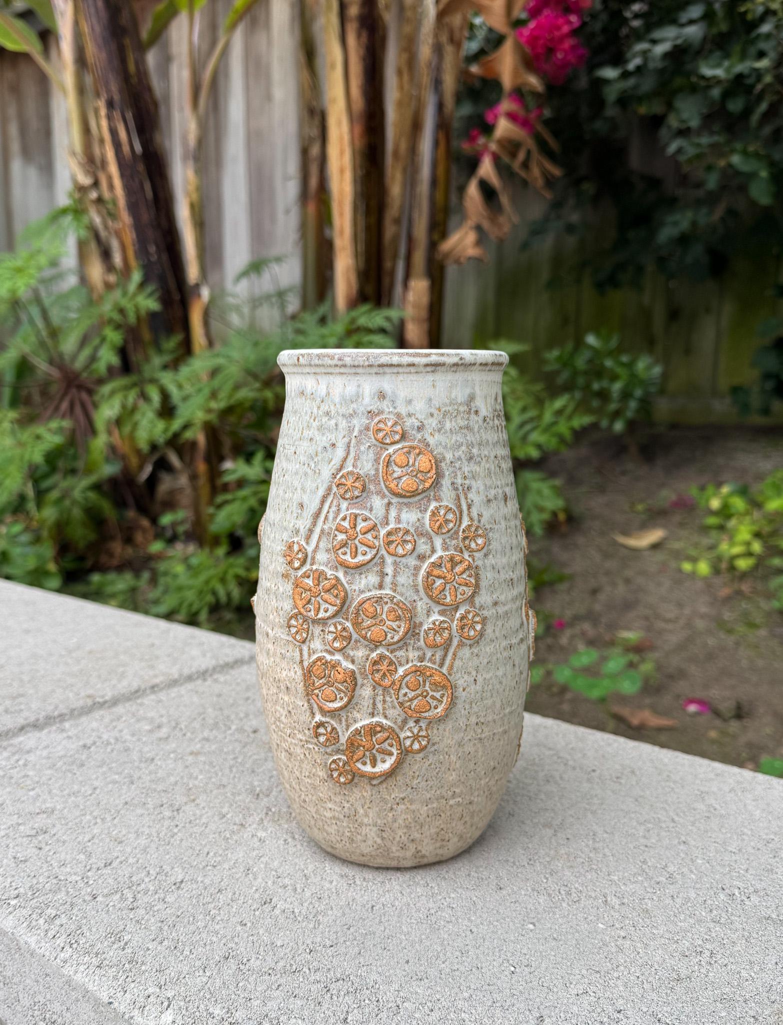 Smaltato Vaso in ceramica Wishon-Harrell, California, anni '70 in vendita
