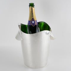 Wiskemann Silver Plate Champagne Ice Bucket Wine Cooler, circa 1970