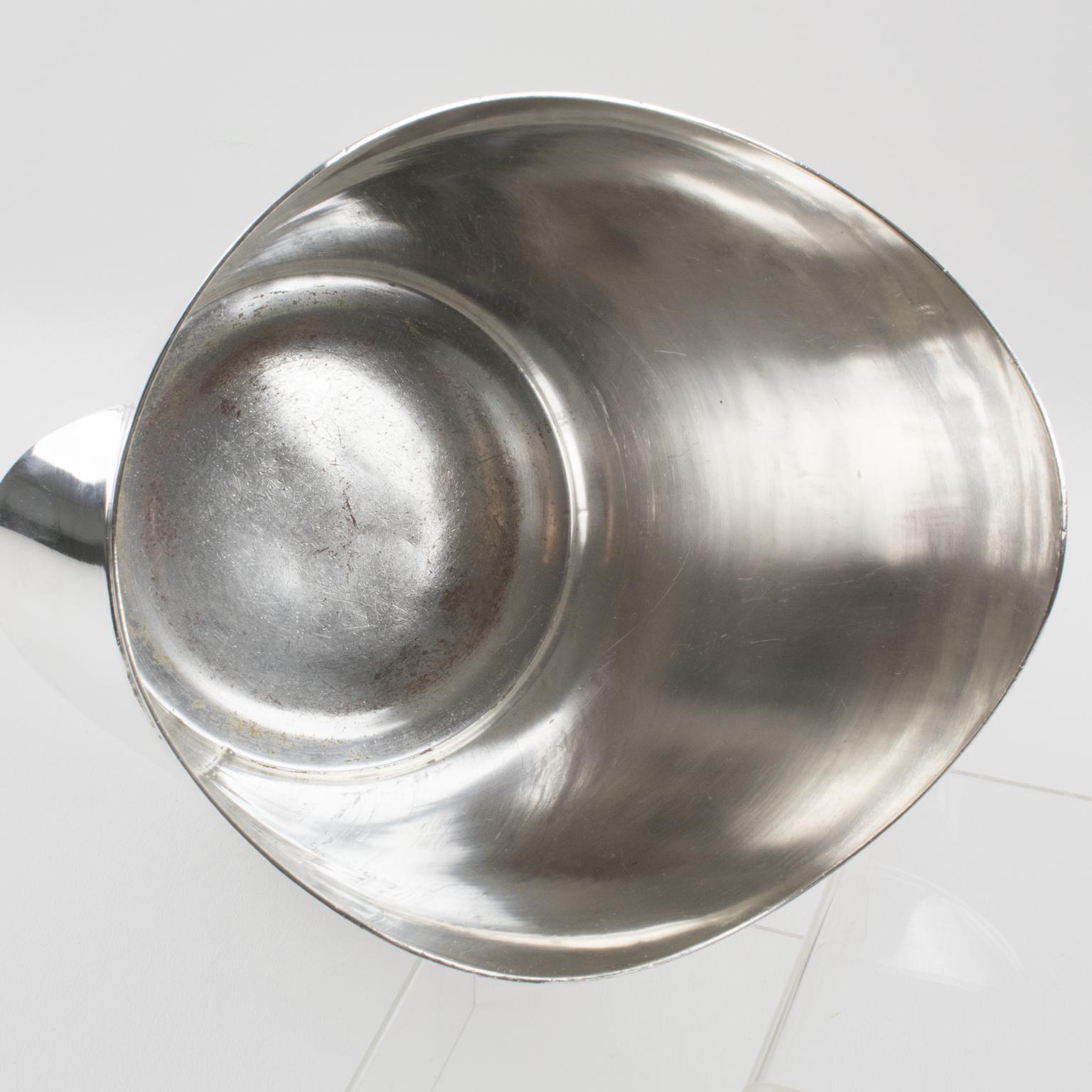 Wiskemann Versilberter Champagner-Eiskübel-Weinkühler, um 1970 (Versilberung) im Angebot