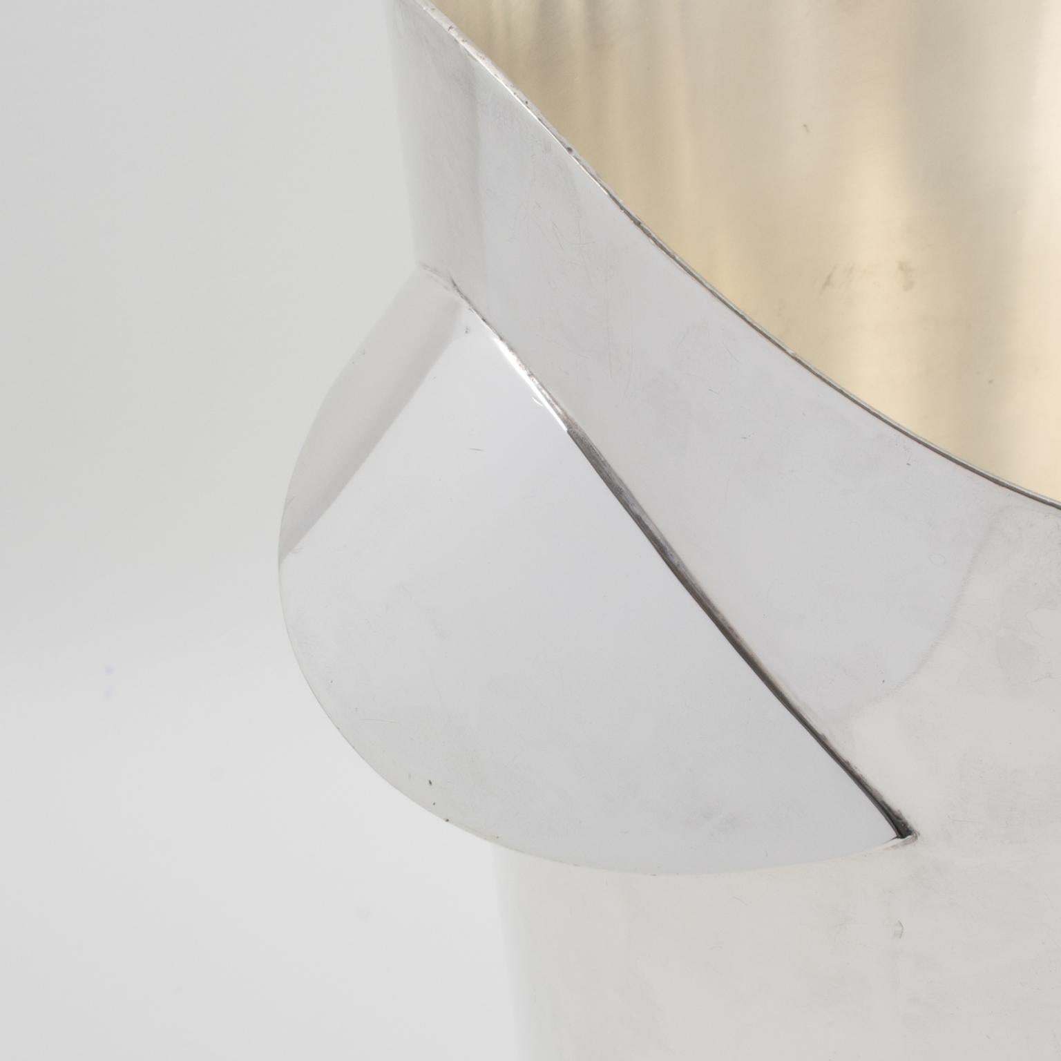 Wiskemann Versilberter Champagner-Eiskübel-Weinkühler, um 1970 im Angebot 2