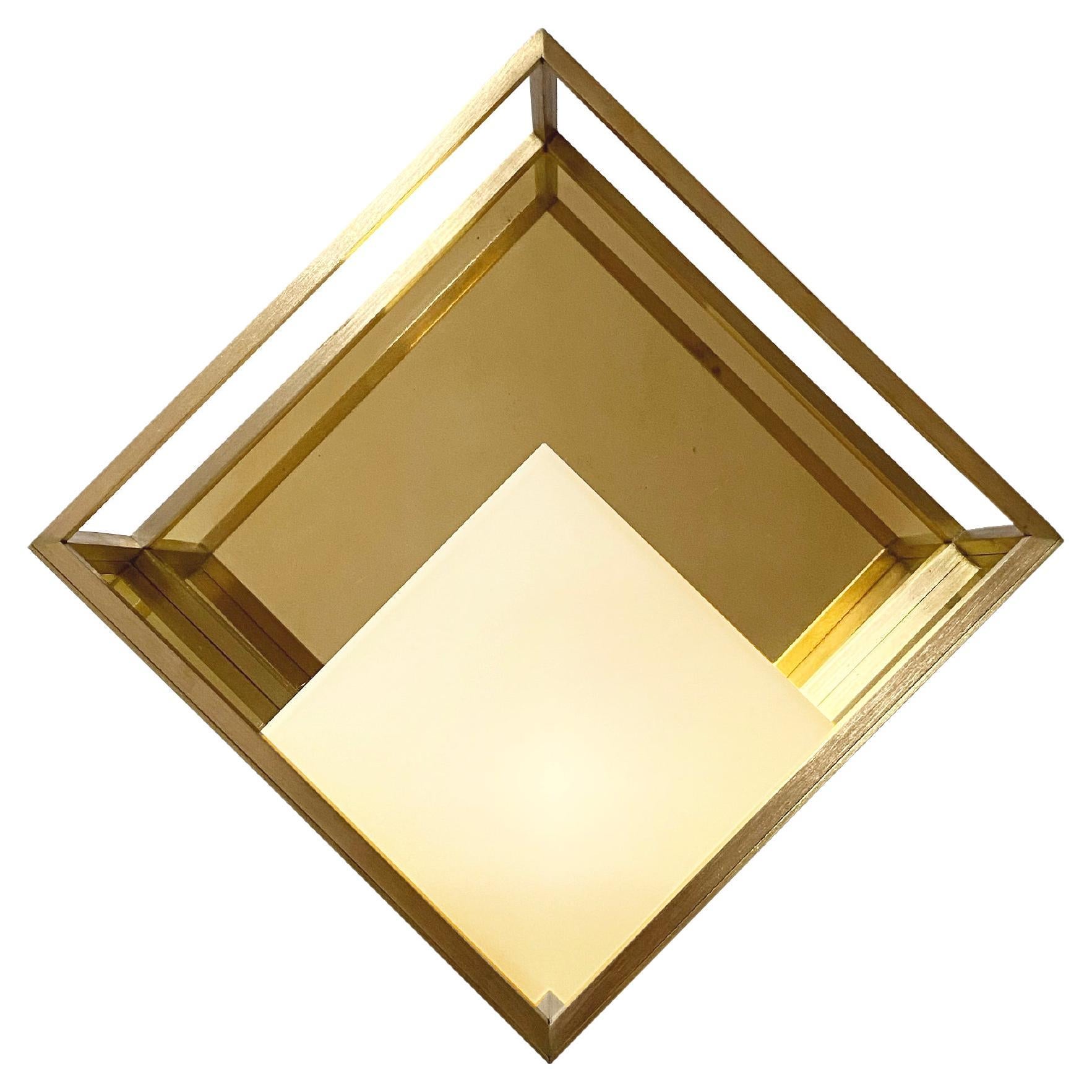 Wiso Sconce / Wall Lighting Brass by Diaphan Studio, REP by Tuleste Factory For Sale