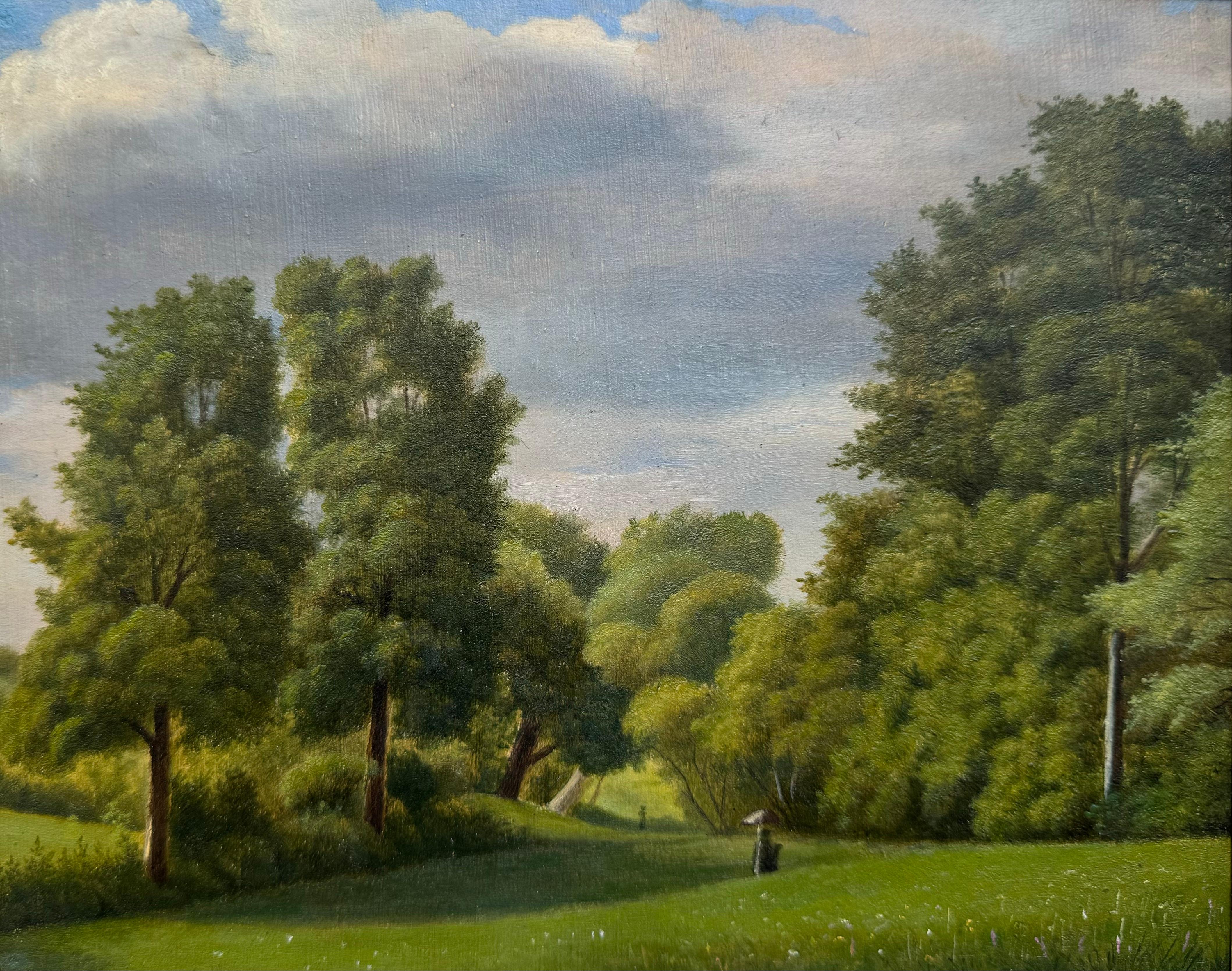 Wissour
circa 1850 

23 landscapes in the South of France
Oil on paper
112,6 x 173,9 cm with the frame
Signed on severals paper on the back
