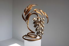 Wisteria Table Lamp, Regency Gilt Table Light by Hans Kögl, Germany, 1970s