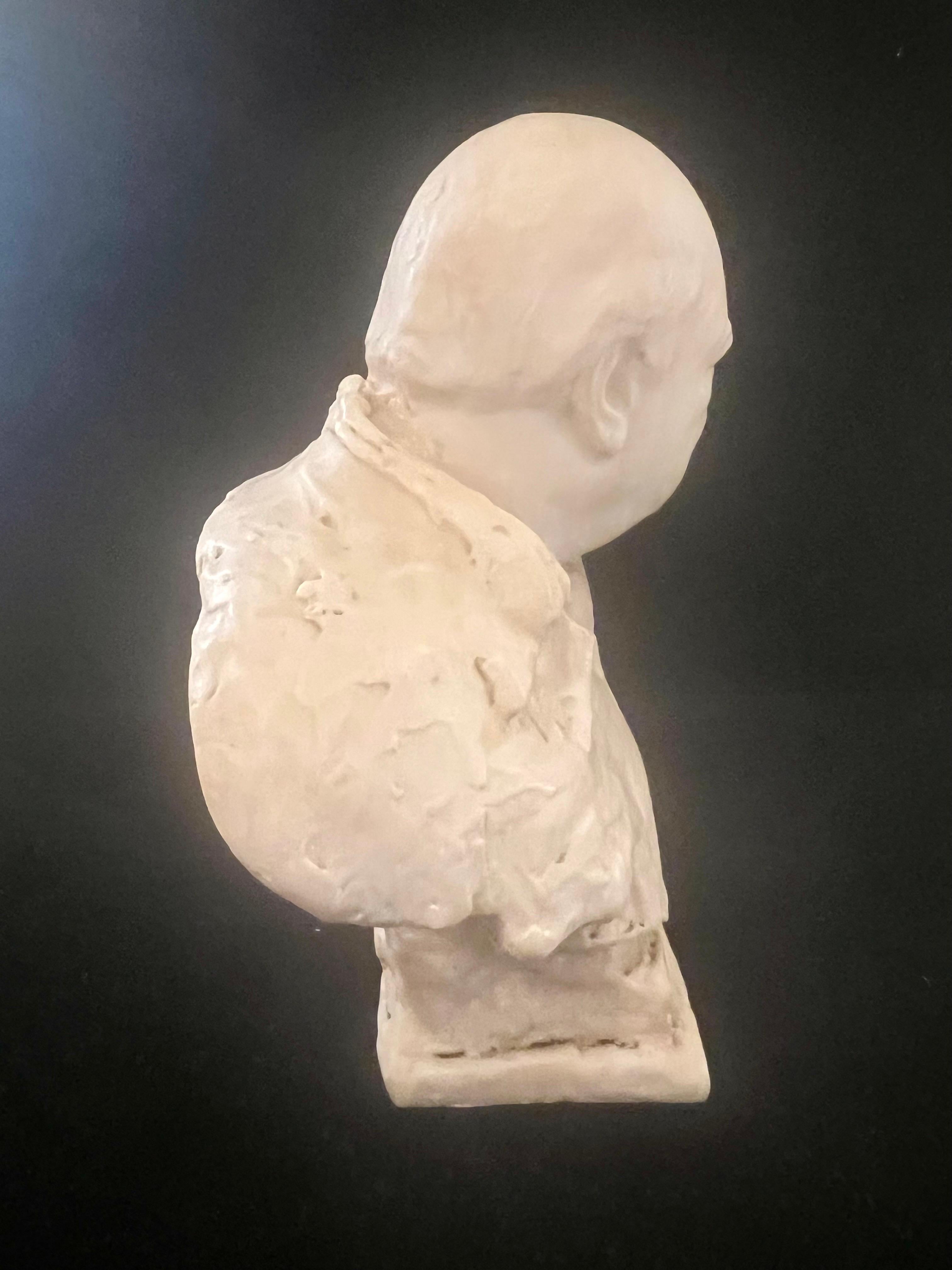 Wiston Churchill Reproduction Resin Sculpture by Oscar Nemon, 1960s In Good Condition In San Diego, CA