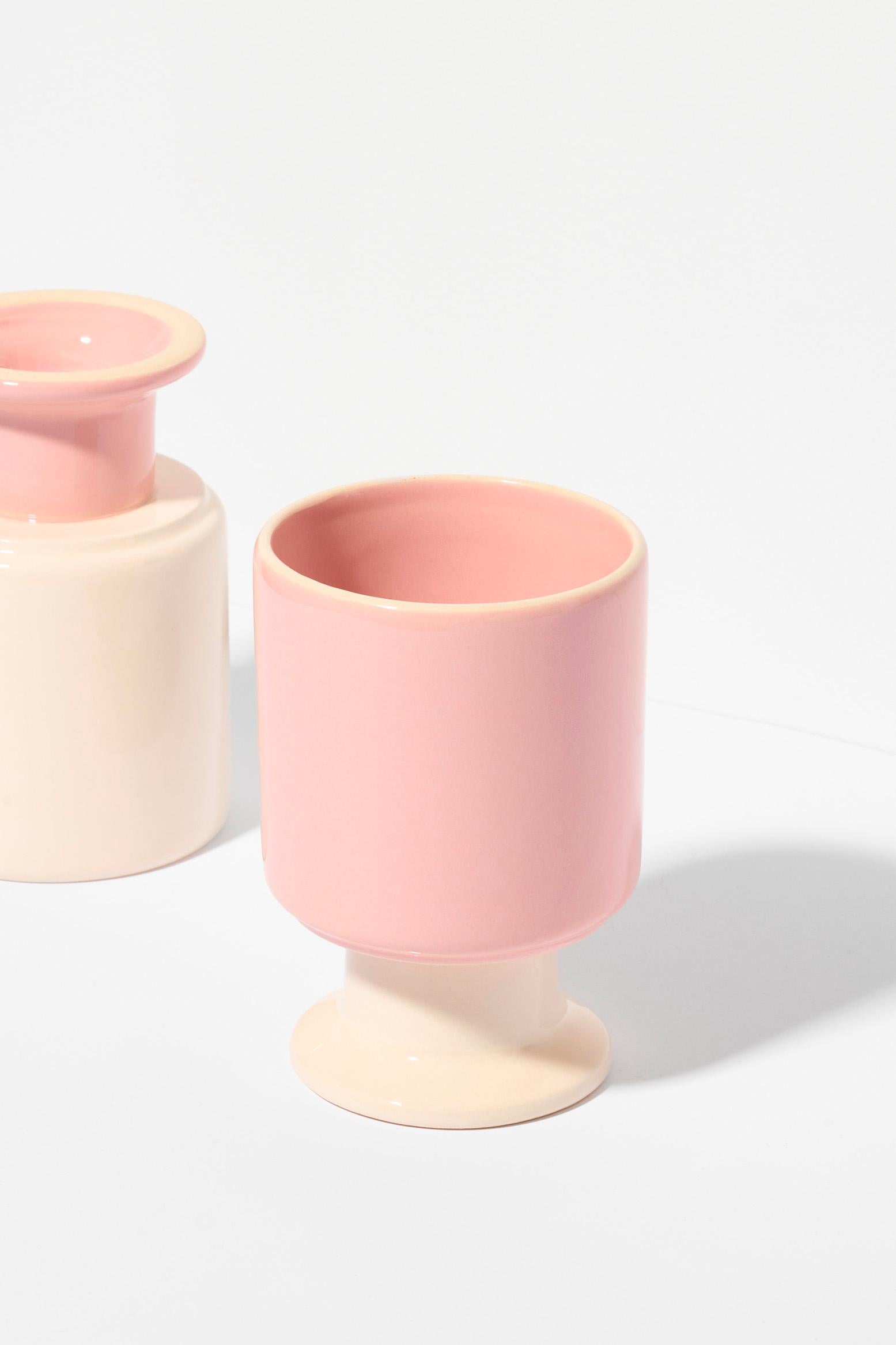 Modern WIT Mug / Candy / Ecru by Malwina Konopacka For Sale