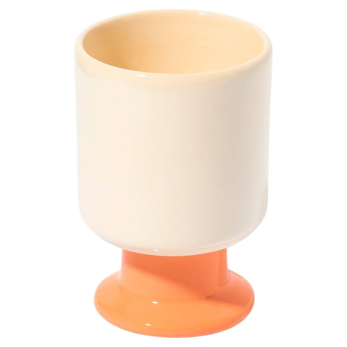 WIT Mug / Orange / Ecru by Malwina Konopacka For Sale