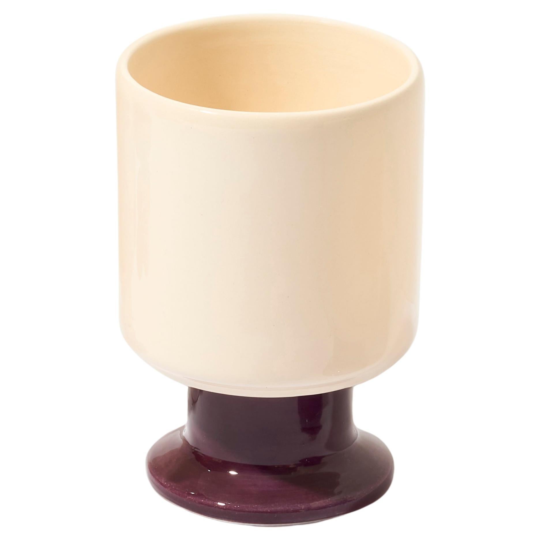 WIT mug / set of 2.

The WIT cup is a multifunctional vessel with a playful stem. It can become your favorite coffee cup, a dessert bowl, a container for pens, or other favorite accessories. WIT chalices can be stacked to create stable towers,
