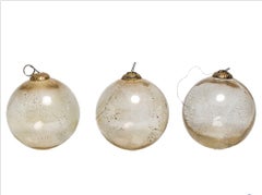 Witches Gilded Blown Glass Balls