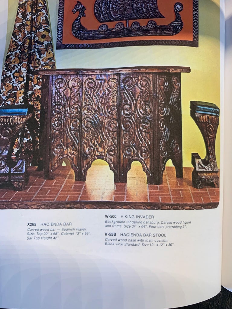 Witco Hacienda Bar and Three Stools For Sale at 1stDibs witco