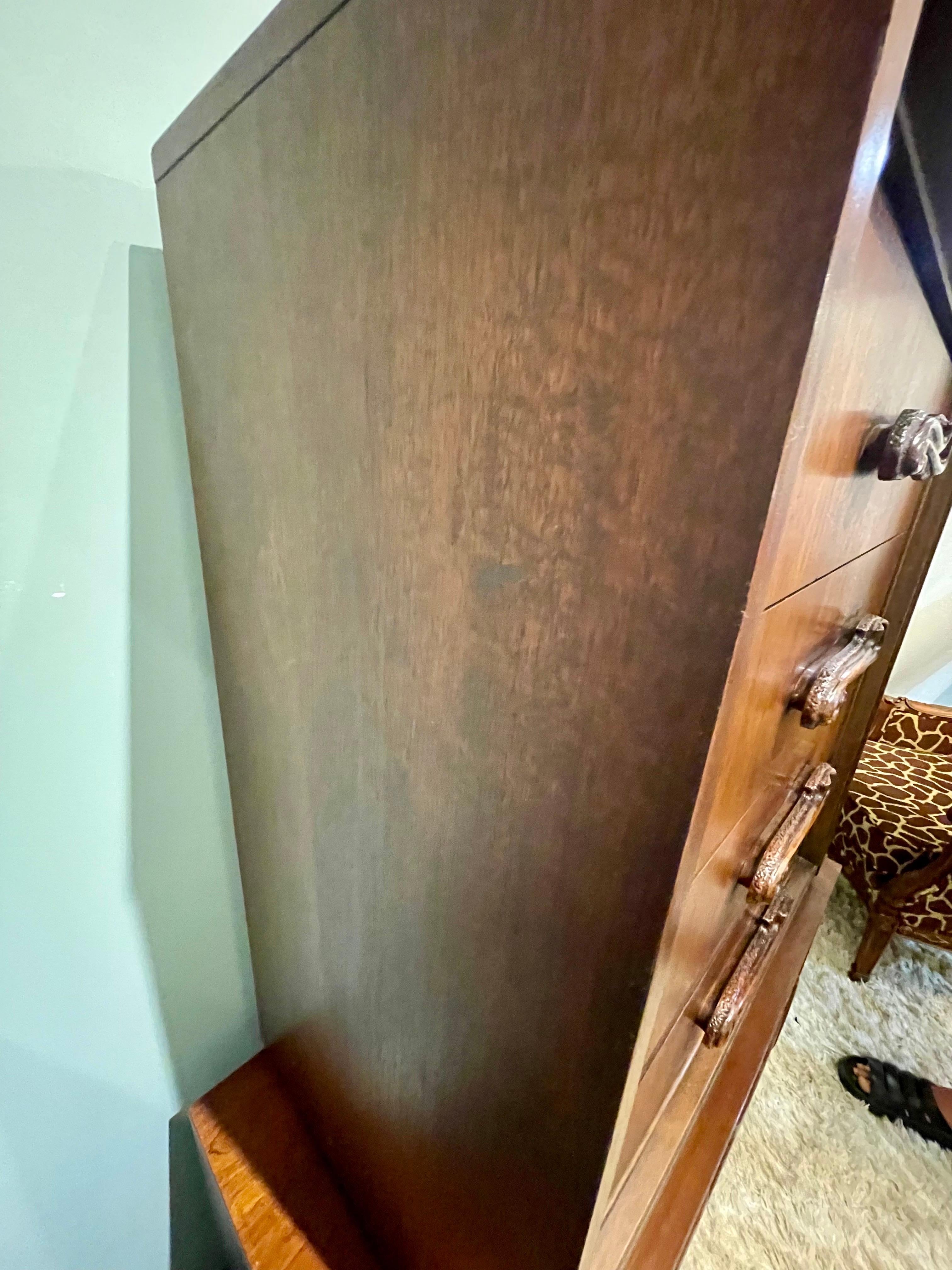 Witco Style Pulaski Mid Century Oceanic Brutalist Gentlemans Chest Highboy 4