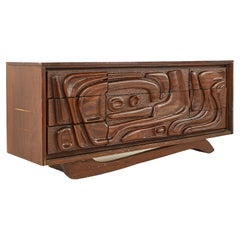 Witco Style Pulaski Mid Century Oceanic Lowboy Dresser