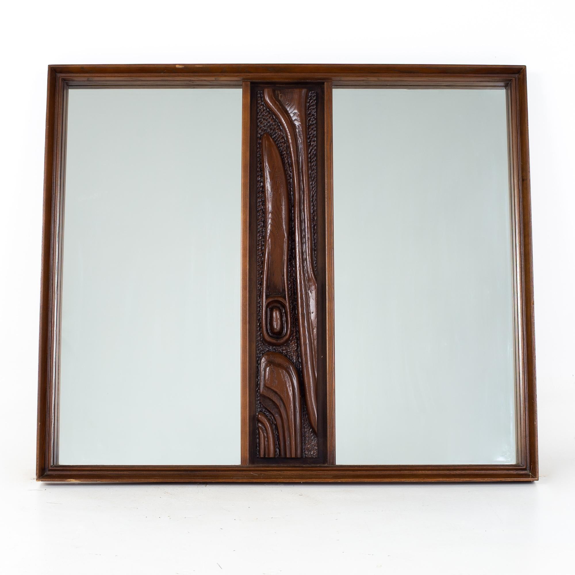 Mid-Century Modern Witco Style Pulaski Mid Century Oceanic Mirror For Sale