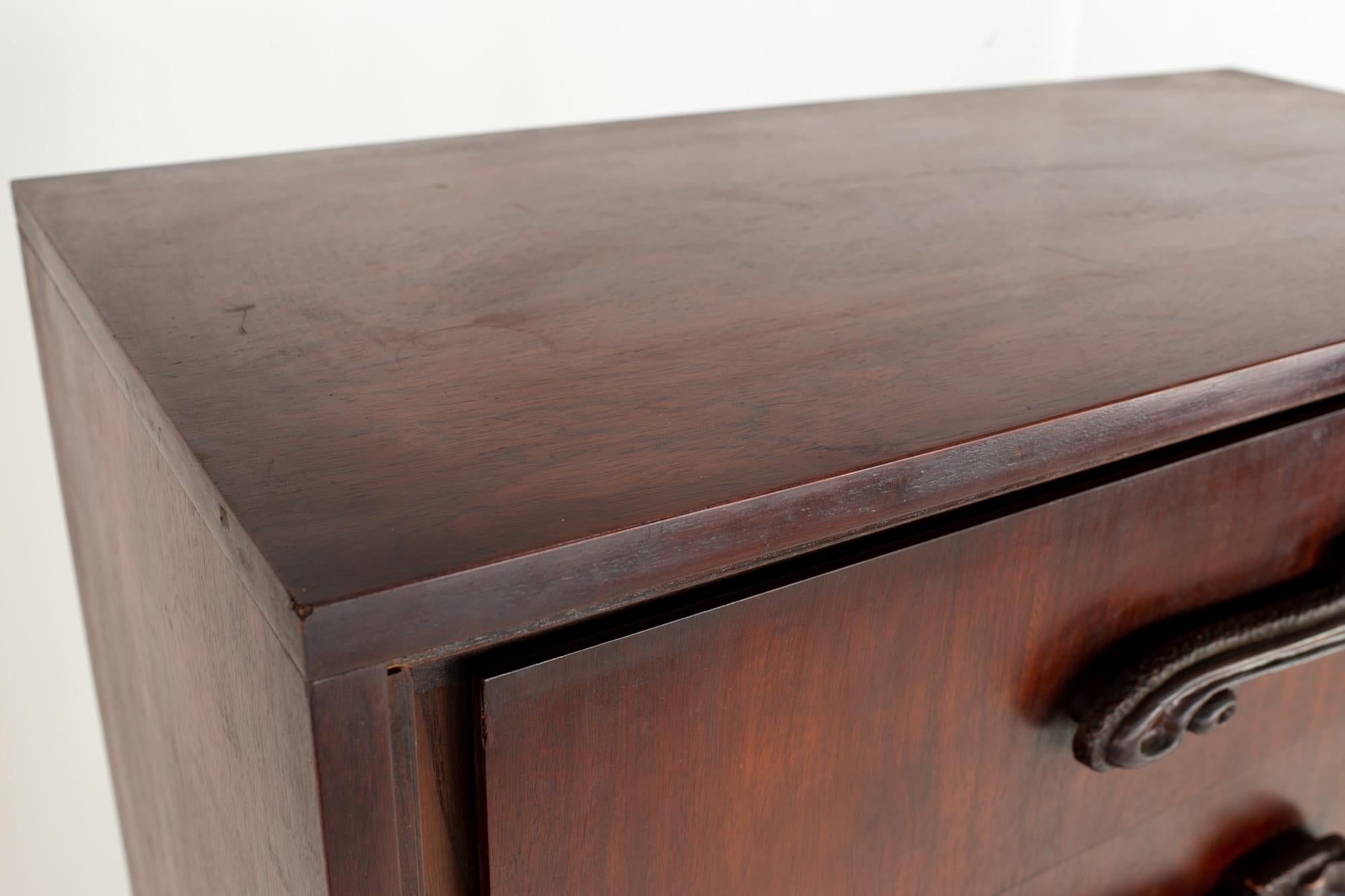 Witco Style Pulaski Oceanic Brutalist MCM 6 Drawer Gentlemans Chest Highboy in vendita 3