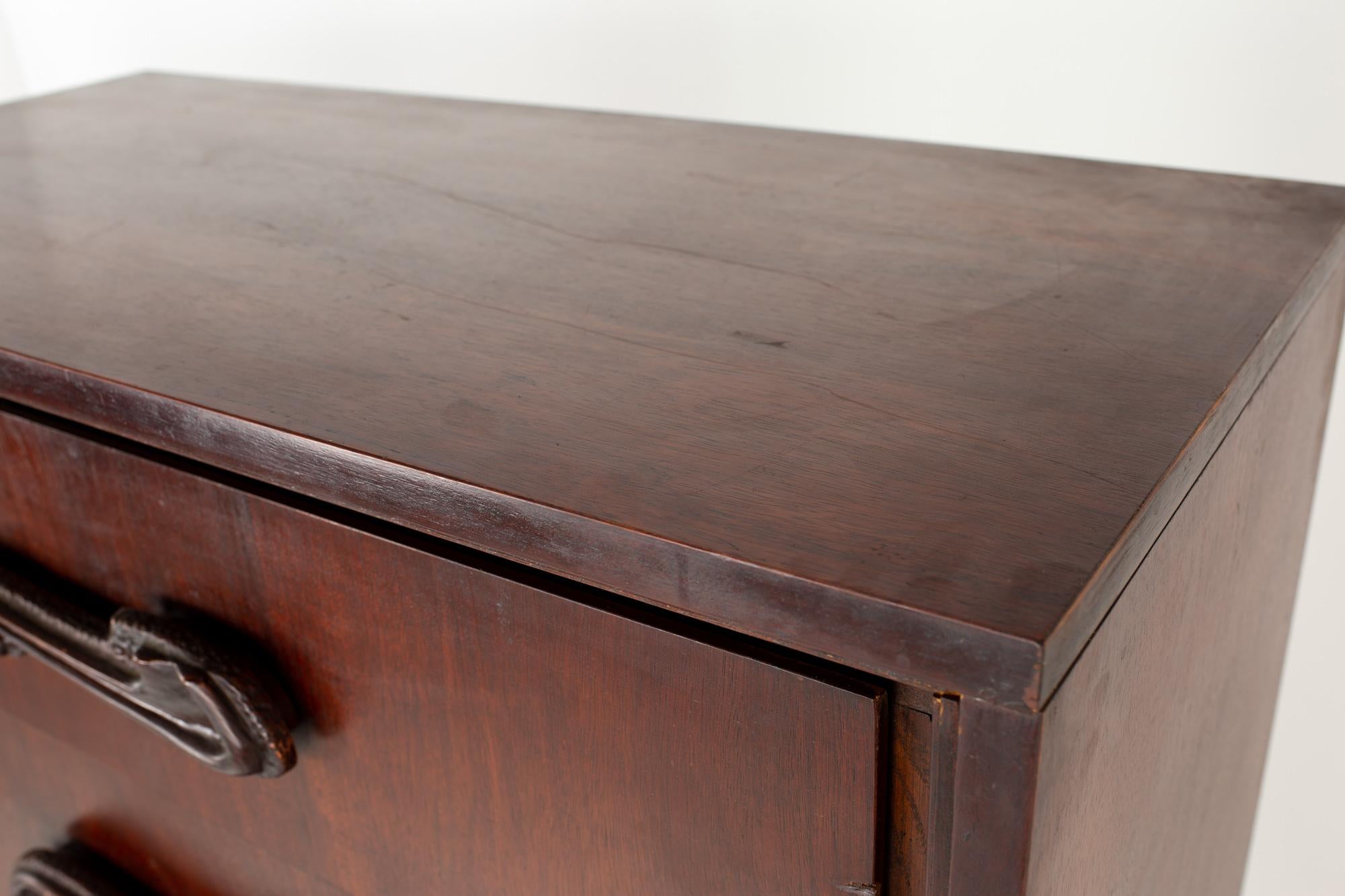 Witco Style Pulaski Oceanic Brutalist MCM 6 Drawer Gentlemans Chest Highboy in vendita 2