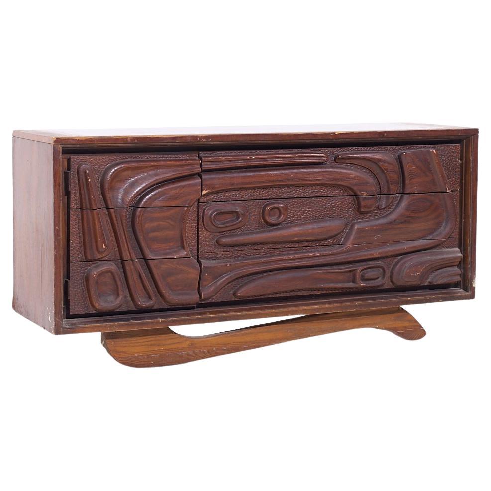 Witco Style Pulaski Oceanic Mid Century Credenza For Sale