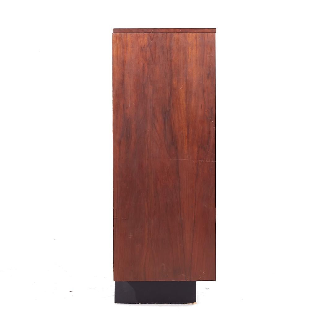 American Witco Style Pulaski Oceanic Mid Century Highboy Dresser Armoire For Sale