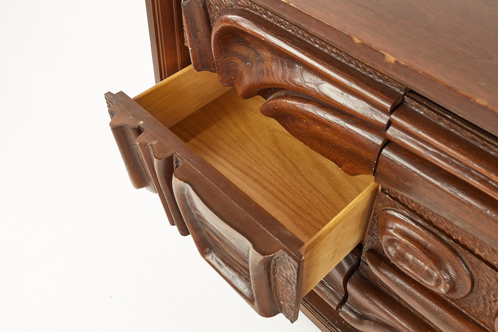 Witco Style Pulaski Oceanic Mid Century Lowboy Dresser For Sale 4