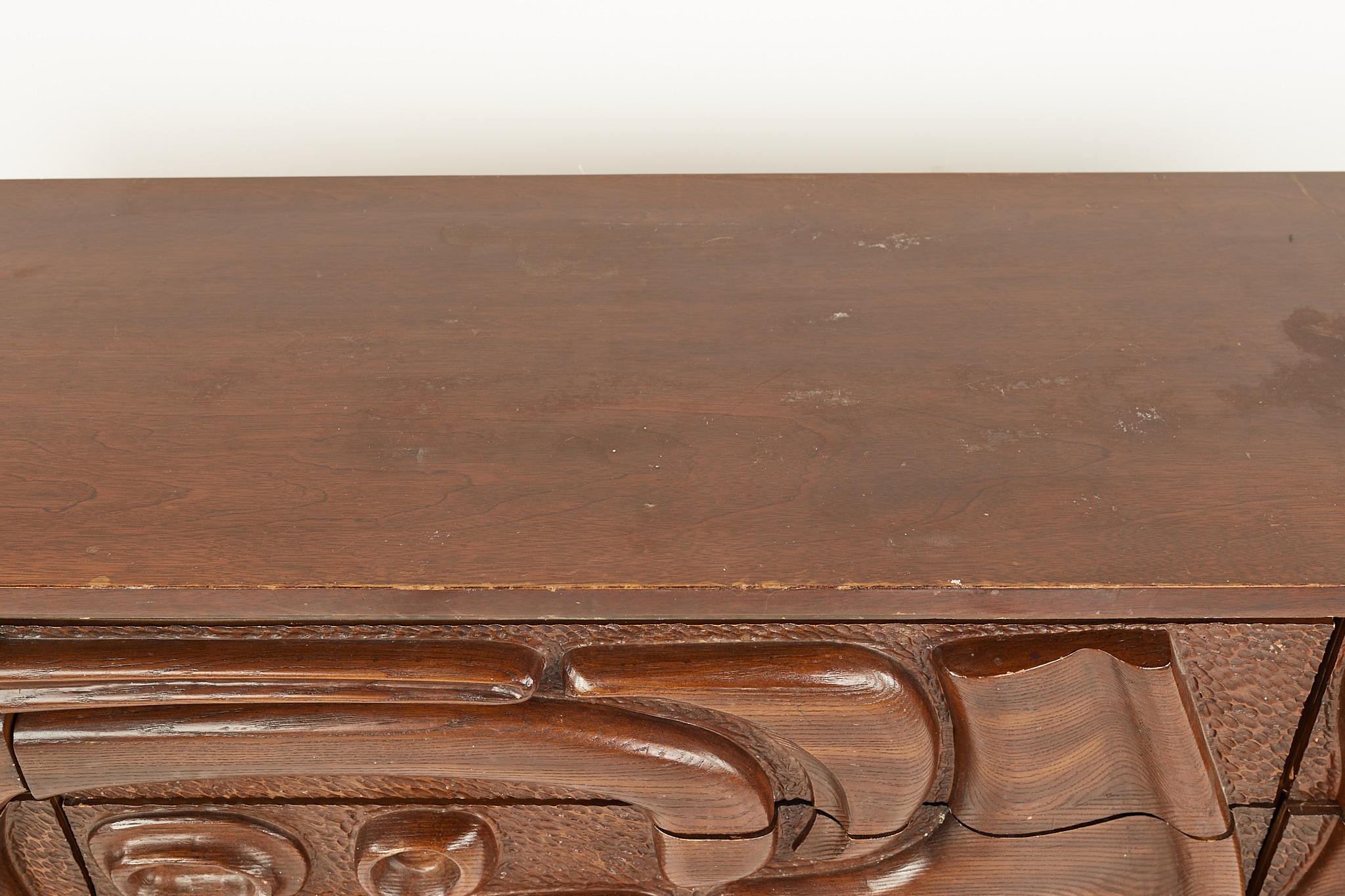 Wood Witco Style Pulaski Oceanic Mid Century Lowboy Dresser For Sale