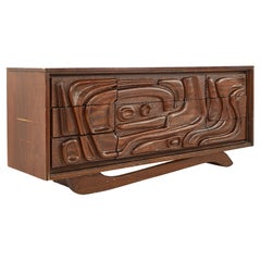 Witco Style Pulaski Oceanic Mid Century Lowboy Dresser