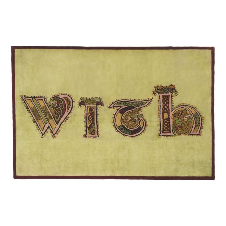 With Celtic Rug by Nuala Goodman For Sale