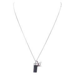 Louis Vuitton 2054 Rainbow - Virgil Abloh Ltd Edition Ruthenium Necklace  For Sale at 1stDibs