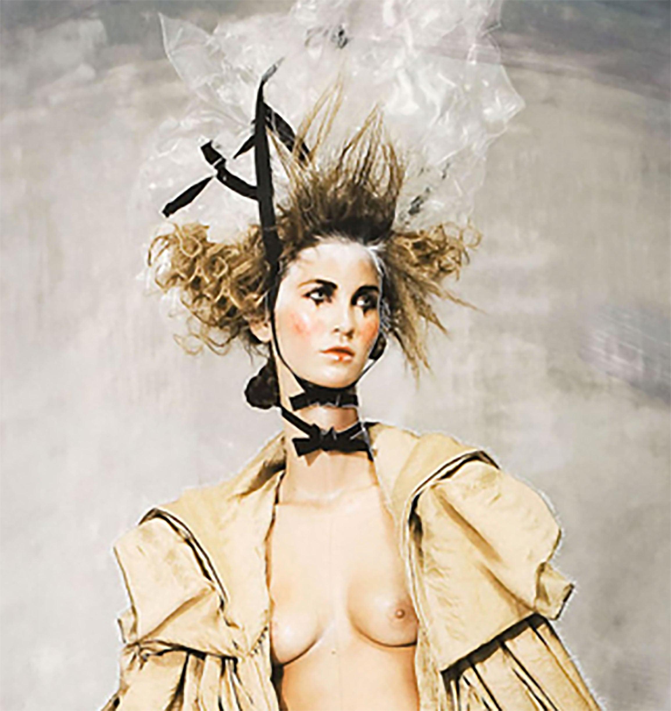 Other With Yves Saint Laurent Coat  I & II. Mixed media Fashion Photographs on canvas.