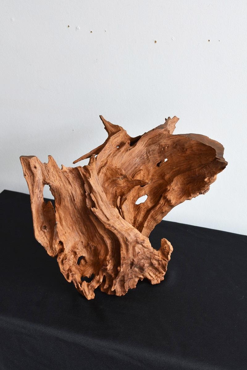 Withered Object of Old Japanese Tree Root / Wabi-Sabi Art / Stump Figurine 2