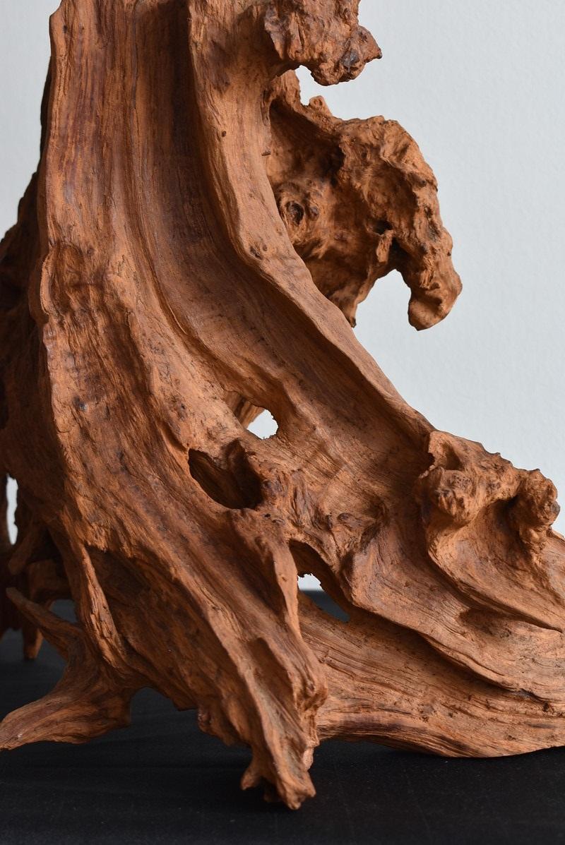 20th Century Withered Object of Old Japanese Tree Root / Wabi-Sabi Art / Stump Figurine