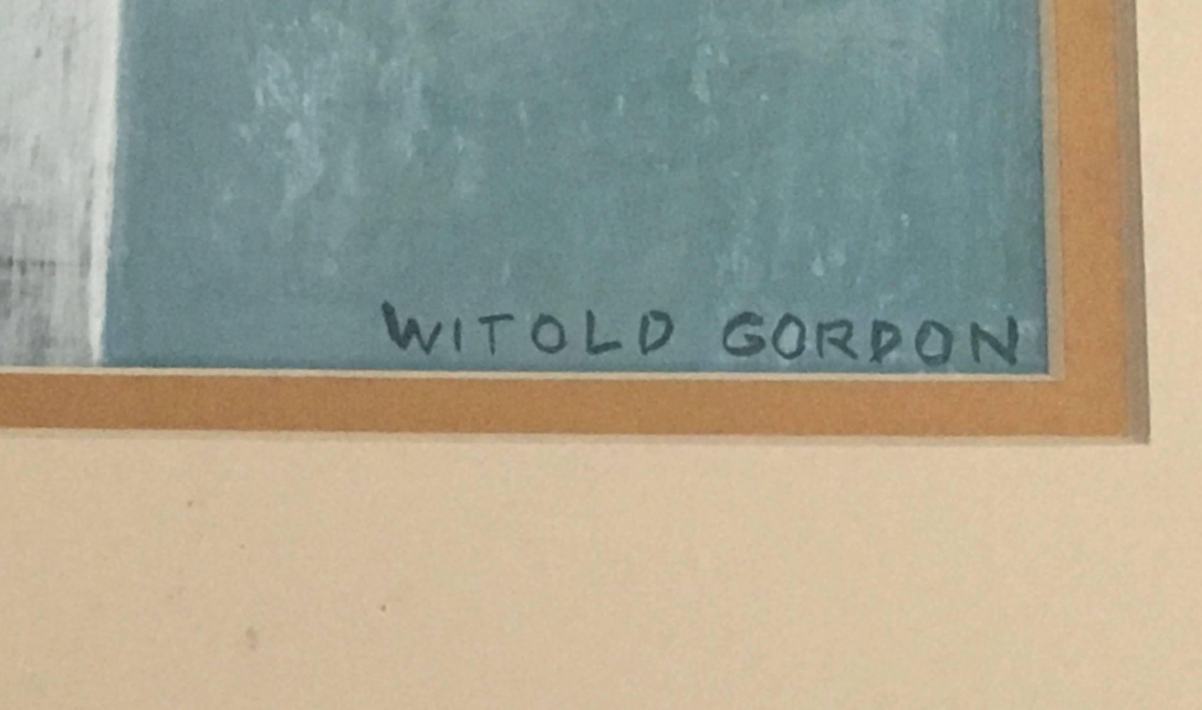 Ace Bar, Gouache American Scene. Witold Gordon im Angebot 3