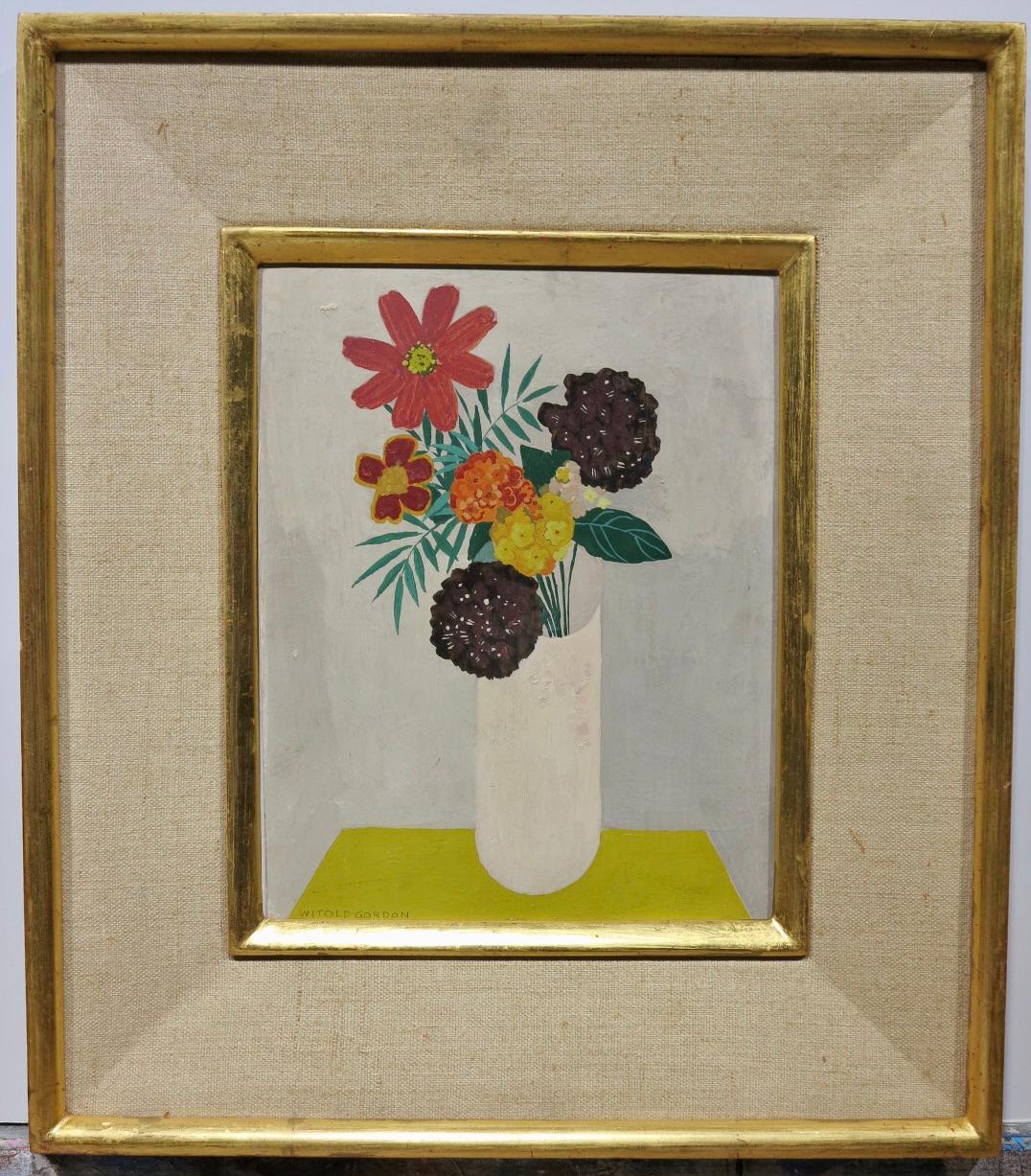 Floral Still Life - Painting by Witold Gordon