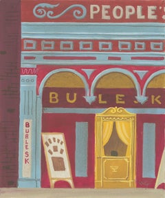 Witold Gordon Gouache "Teatro di Burlesk