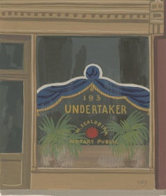 Witold Gordon Gouache Undertaker Vanity Fair