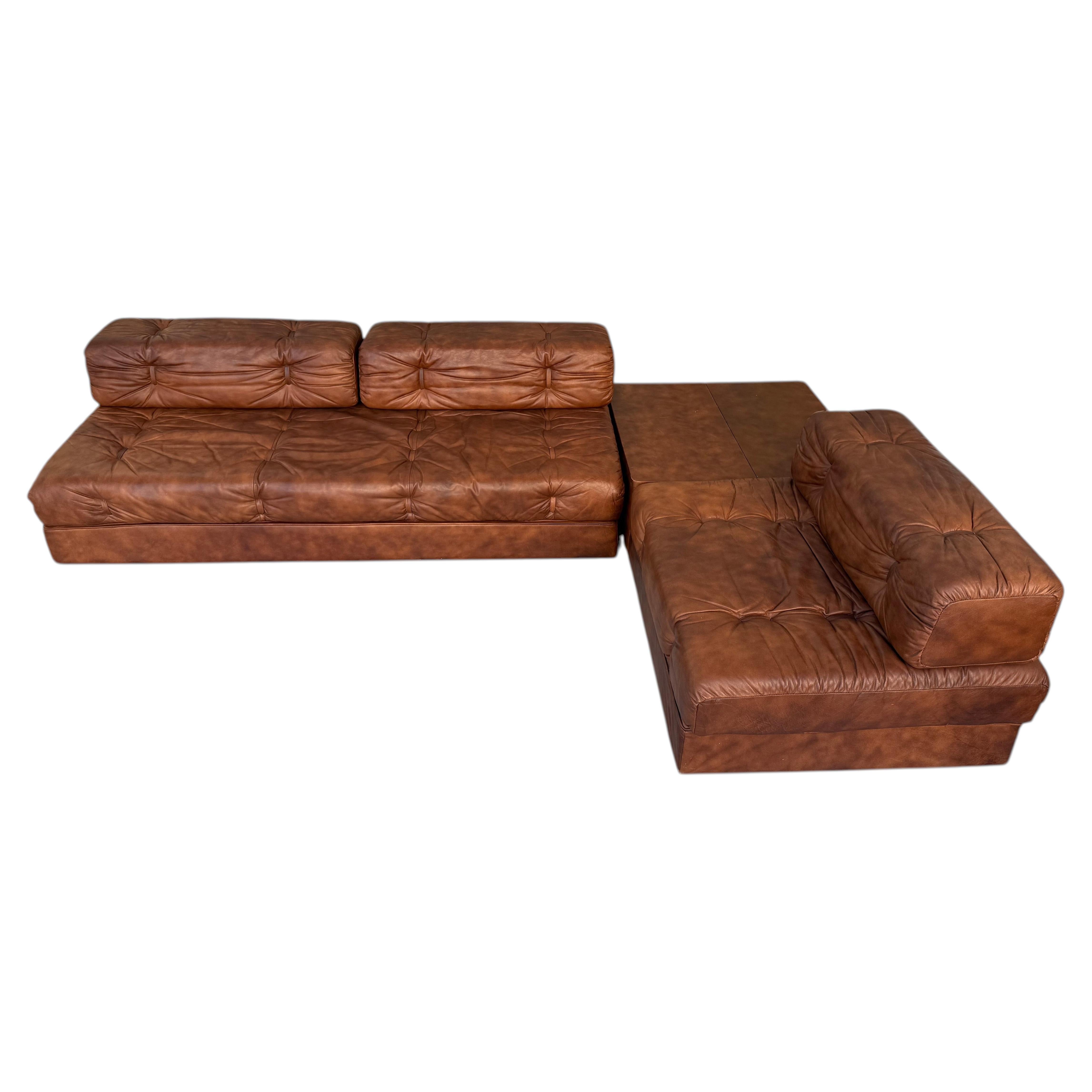 Wittmann Atrium Daybed Sectional Living Room Group, Austria 1970s