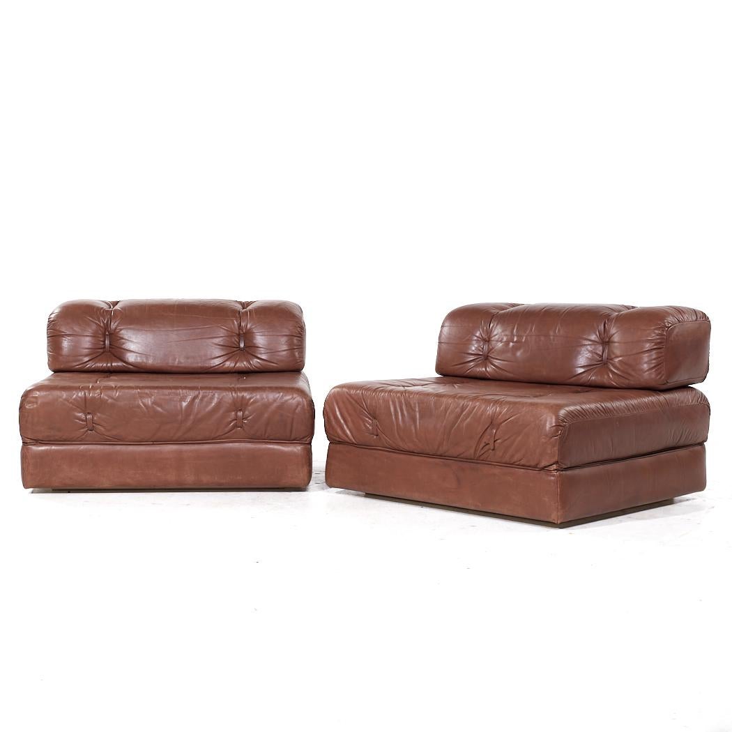 Wittmann Atrium Sillones Modulares Austria Siglo Medio - Pareja Moderno de mediados de siglo en venta