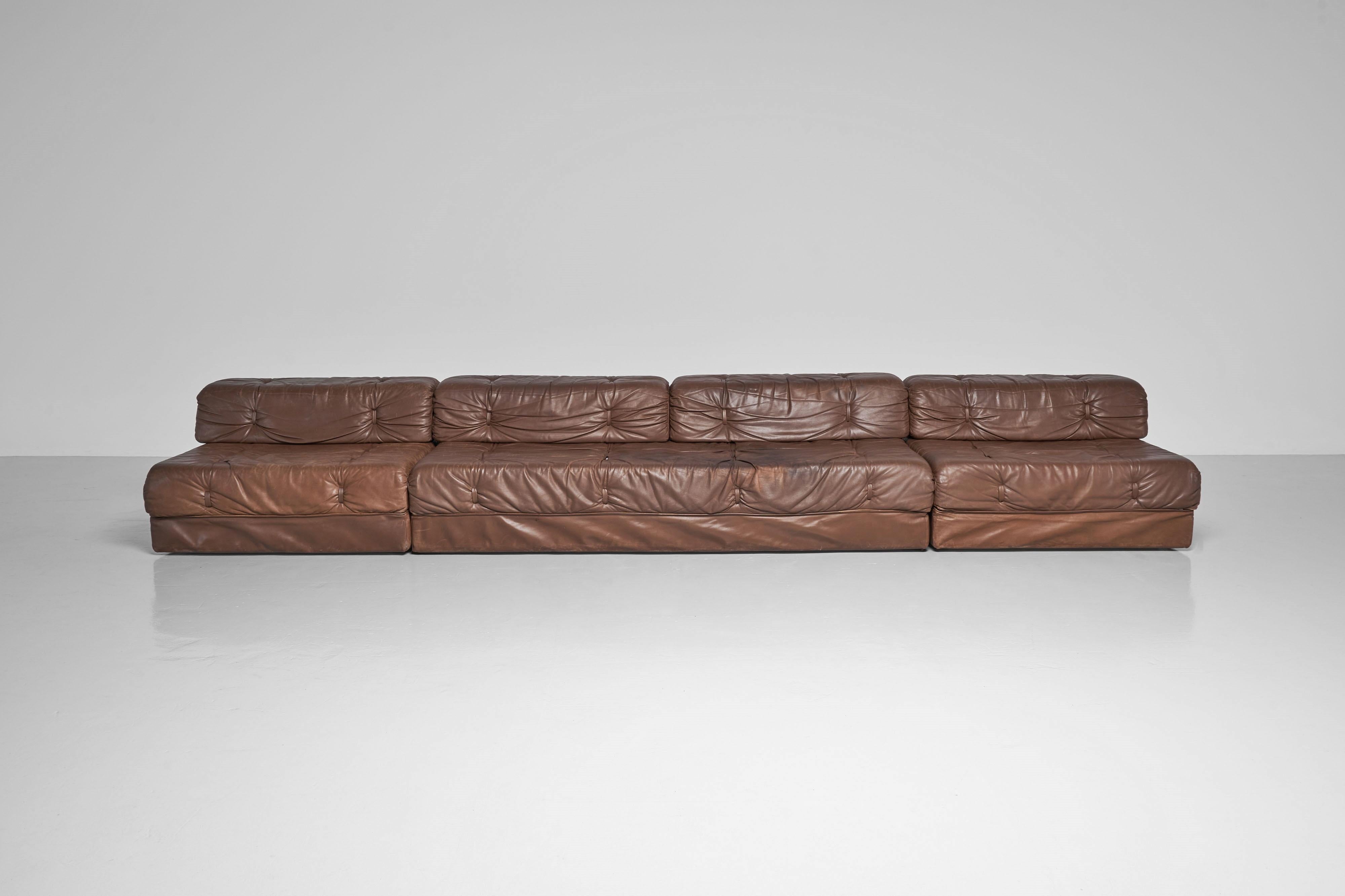 Austrian Wittmann Atrium modular sofa Austria 1970 For Sale