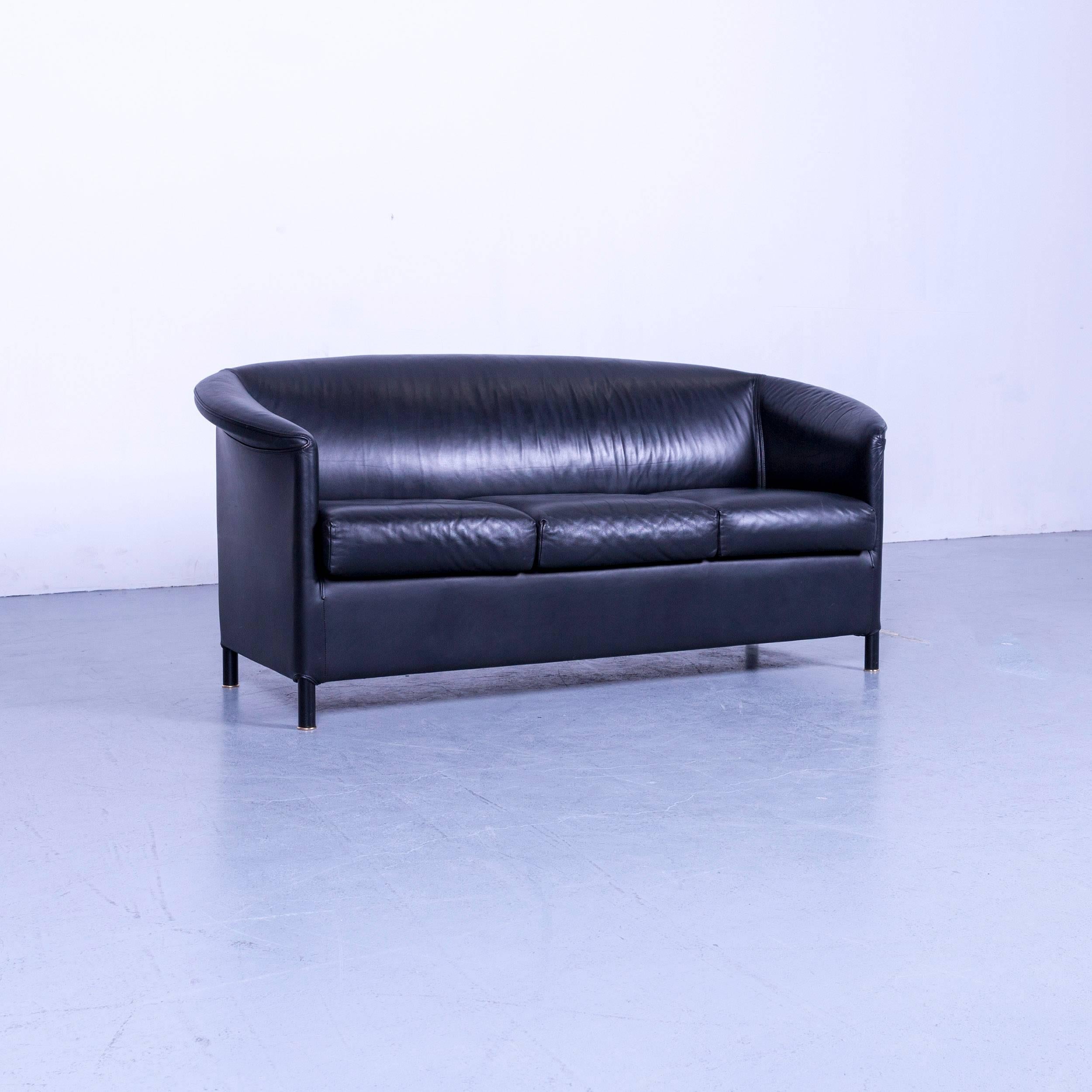 We offer delivery options to most destinations on earth. Find our shipping quotes at the bottom of this page in the shipping section.

An Wittmann Aura Designer Three-Seater Sofa Black Leather Couch

Shipping:

An on point shipping process is our